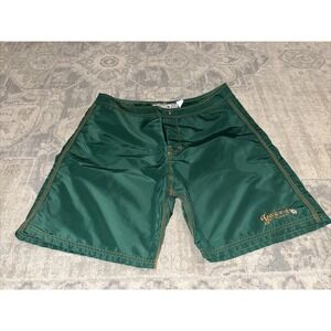 LASSEN HAWAII Green Board Shorts Mens Size 34 Rear Pocked